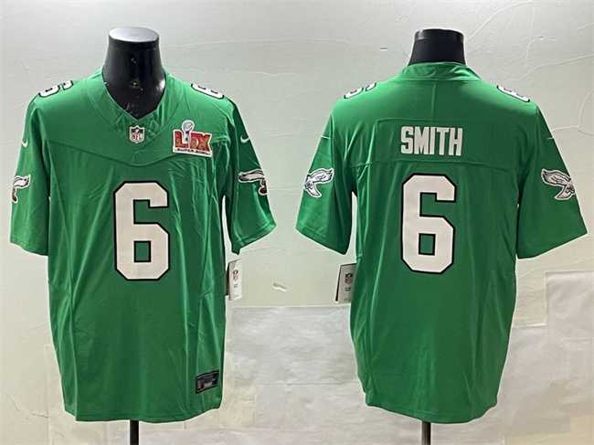 Men's Philadelphia Eagles #6 DeVonta Smith Green 2025 Super Bowl LIX Patch F.U.S.E. Throwback Vapor Untouchable Limited Stitched Jersey,We sell and wholesale Men's Philadelphia Eagles #6 DeVonta Smith Green 2025 Super Bowl LIX Patch F.U.S.E. Throwback Vapor Untouchable Limited Stitched Jersey on line form chian!